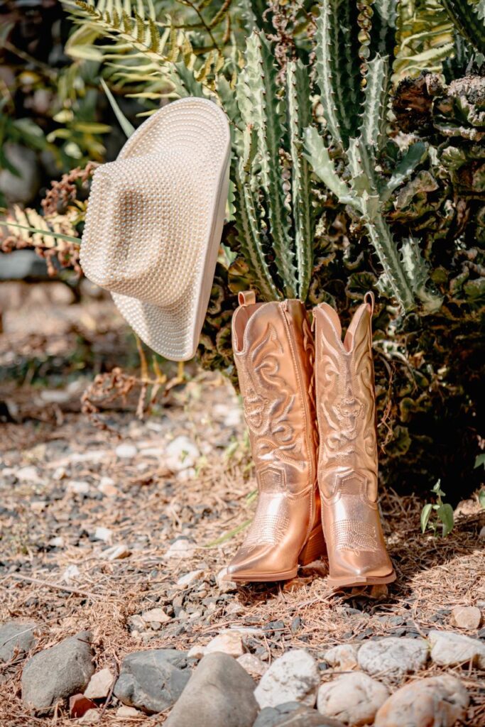 Una boda con mucho amor y botas vaqueras.